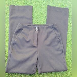 WHBM Ines Slim Bootcut Luxe Stretch Black Trouser Pants